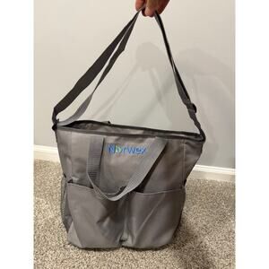 Norwex Grey Zipper Tote Bag Utility Tote
